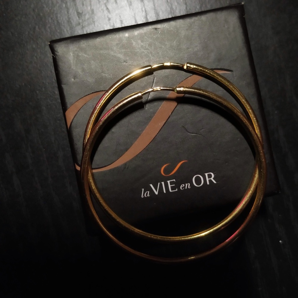💕✨Hoop Earrings Solid Gold (Au) 18K 7g✨💕